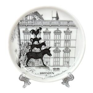 Vintage Uhlenhorst Bremen German Decorative Souvenir Collector's Plate 4”